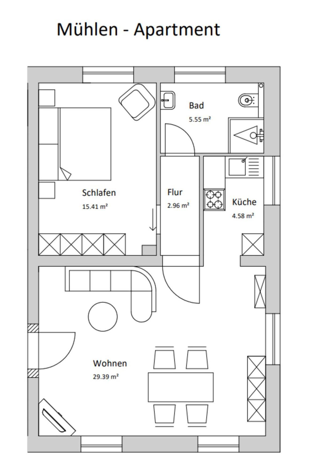 Muehlen-Apartment Im Herrenhaus Rheinblick Xanten Exteriér fotografie